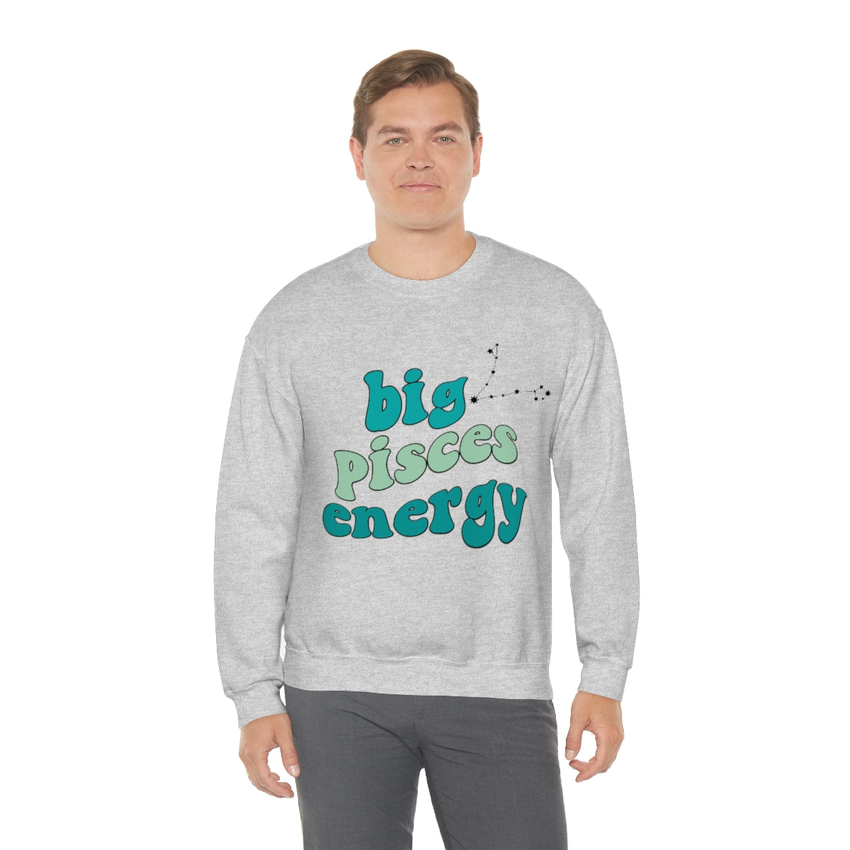 Pisces Sweatshirt, Big Pisces Energy Sweatshirt, Gift for Pisces, Astrology lover sweatshirt, Gift for Astrology Lover, Zodiac sweater