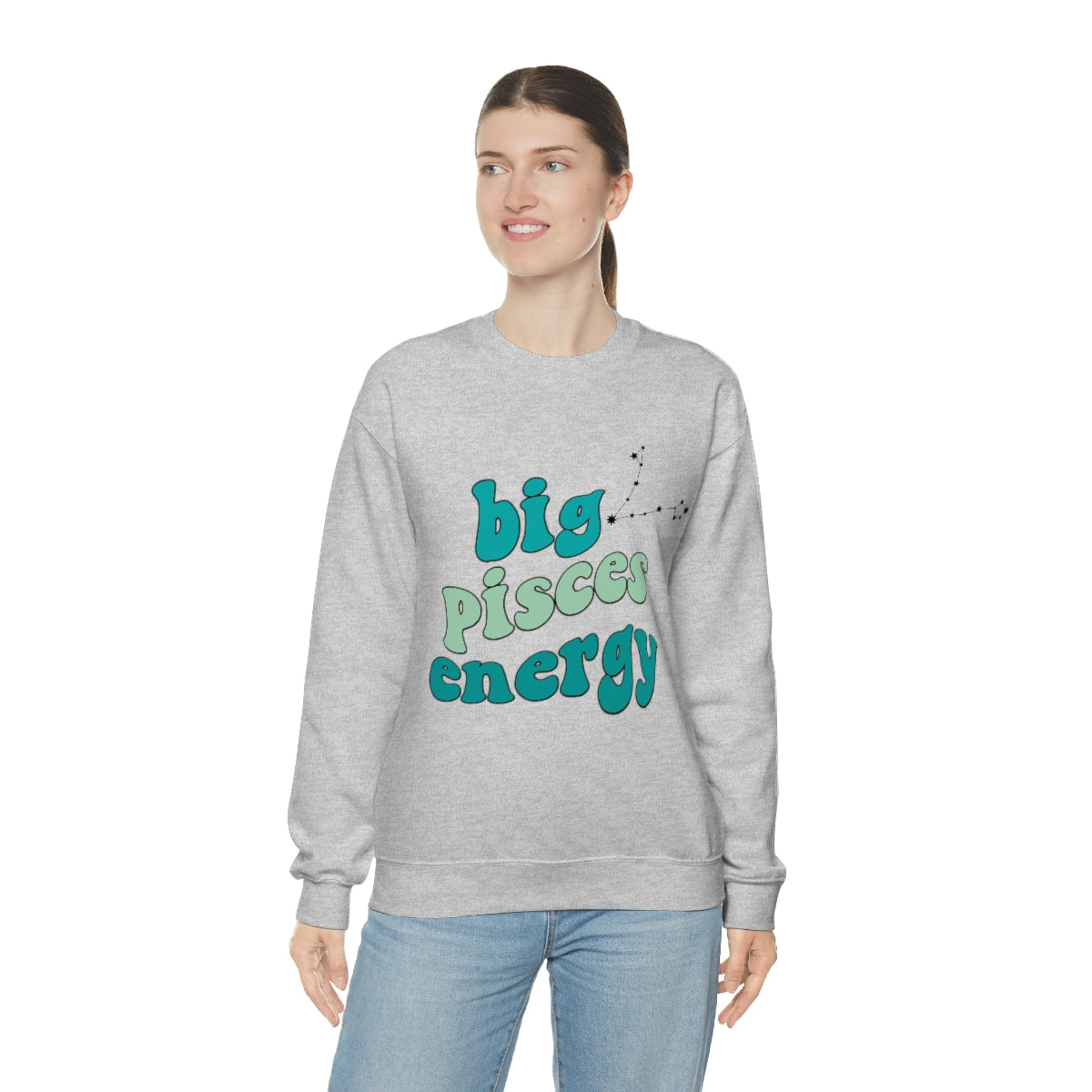Pisces Sweatshirt, Big Pisces Energy Sweatshirt, Gift for Pisces, Astrology lover sweatshirt, Gift for Astrology Lover, Zodiac sweater