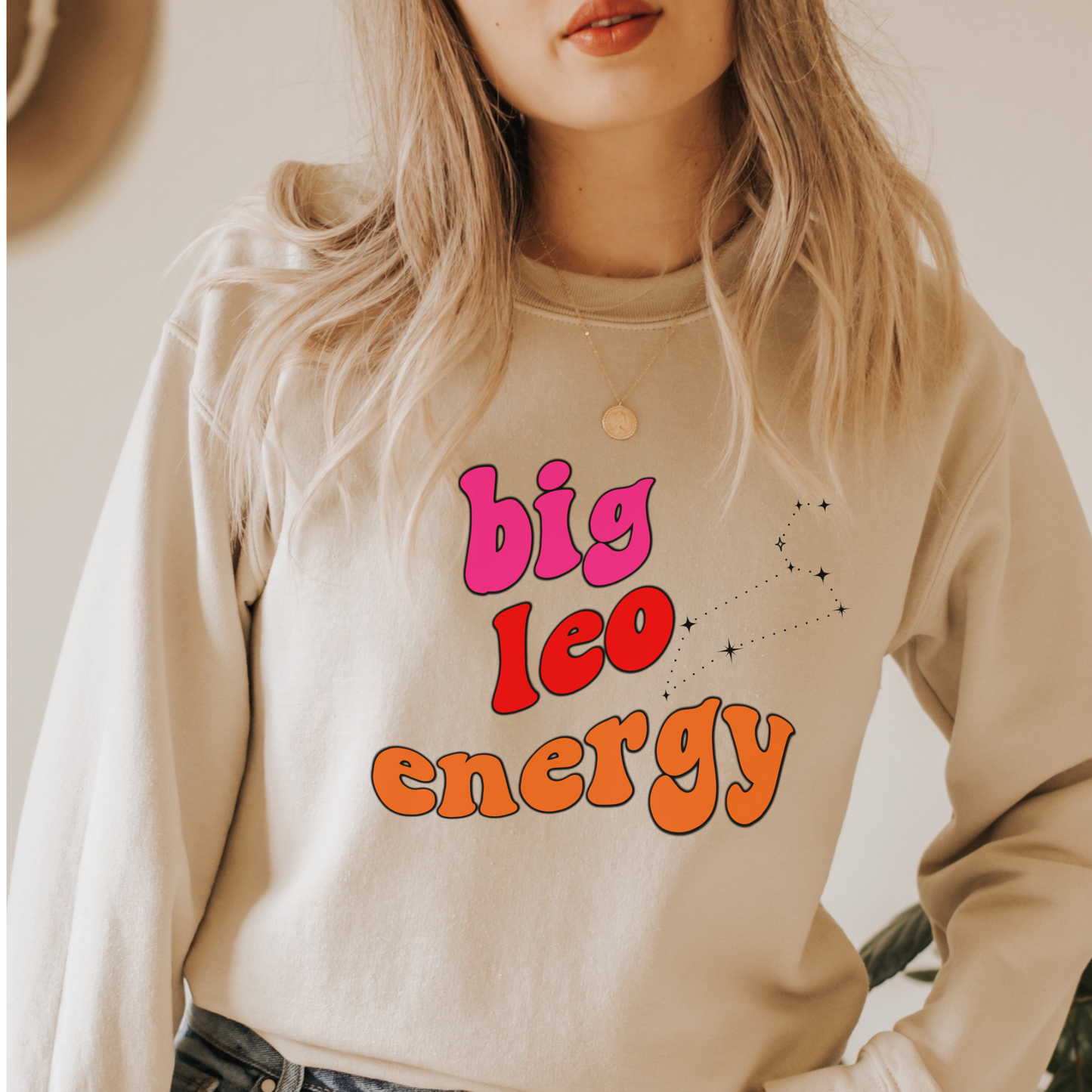 Leo Sweatshirt, Big Leo Energy Sweatshirt, Gift for Leo Astrology lover sweatshirt, Gift for Astrology Lover