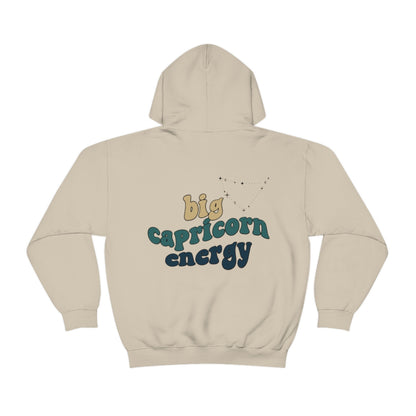 Big Capricorn Energy Hoodie, Capricorn Sweatshirt, Astrology lover gift, Zodiac sweatshirt, Xmas gift for Capricorn, Astrology