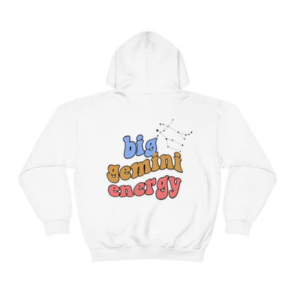 Big Gemini energy Hoodie, Gemini Sweatshirt, Astrology lover gift, Zodiac sweatshirt, Xmas gift for Gemini, Astrology