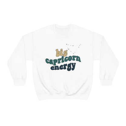 Capricorn Sweatshirt, Big Capricorn Energy Sweatshirt, Gift for Capricorn , Astrology lover sweatshirt, Gift for Astrology Lover