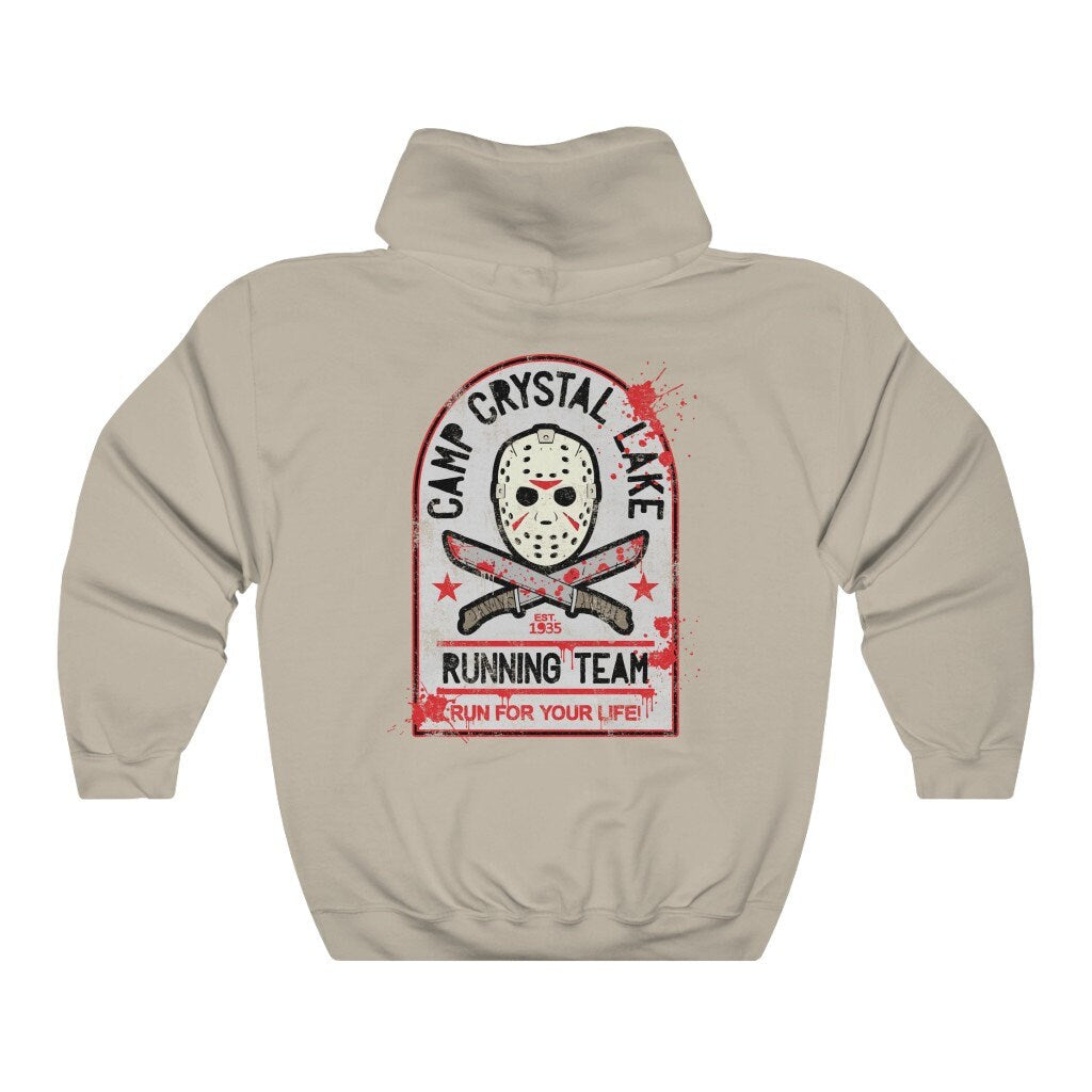 Camp Crystal Lake Hoodie, Horror Hoodie, Halloween sweater, Friday the 13th sweatshirt, Funny halloween, Horror movie fan gift