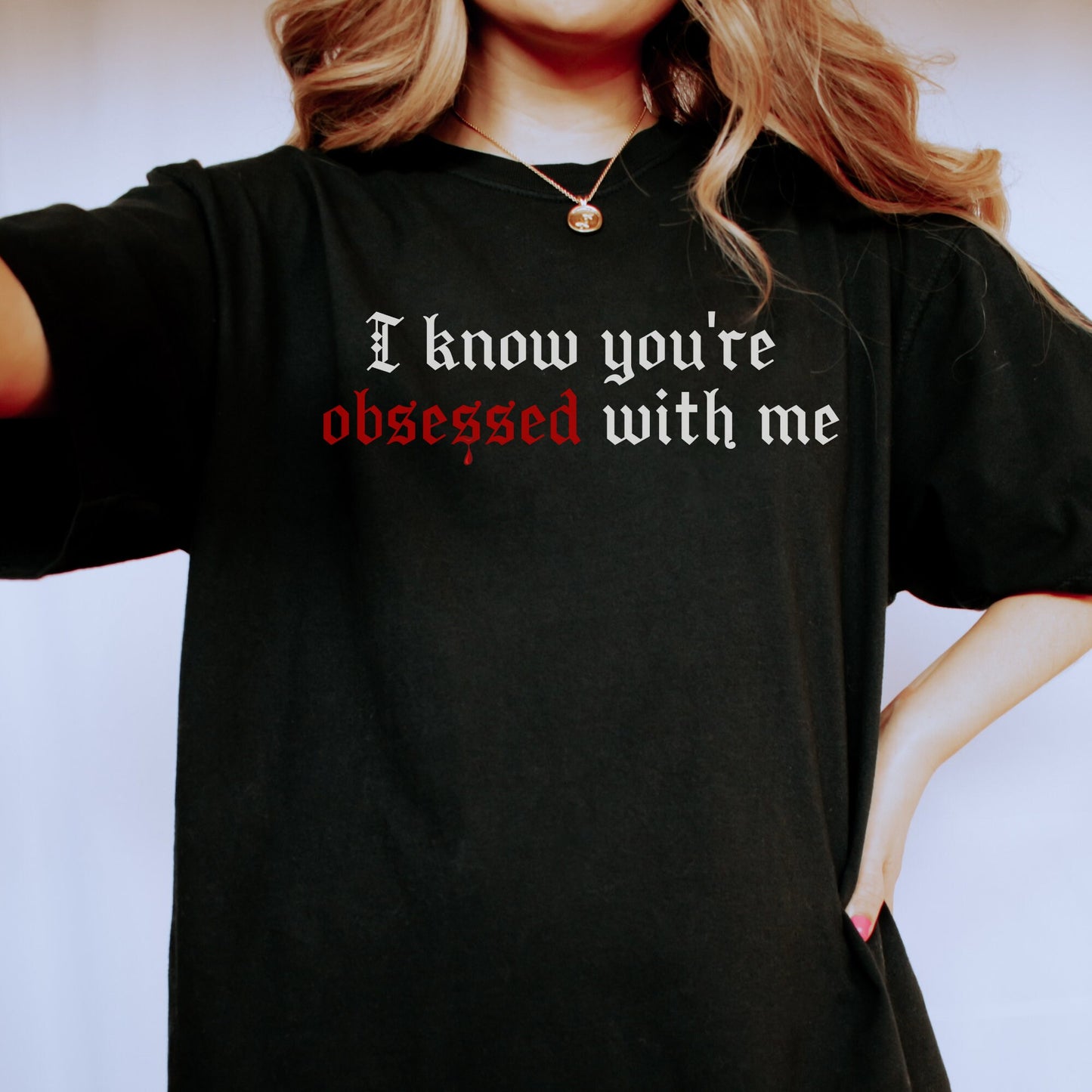 TVD Shirt,  Damon Salvatore shirt, tvd fan gift, The Vampire Diaries shirt, TVD Fan, TVD xmas gift, I know you're obsessed with me