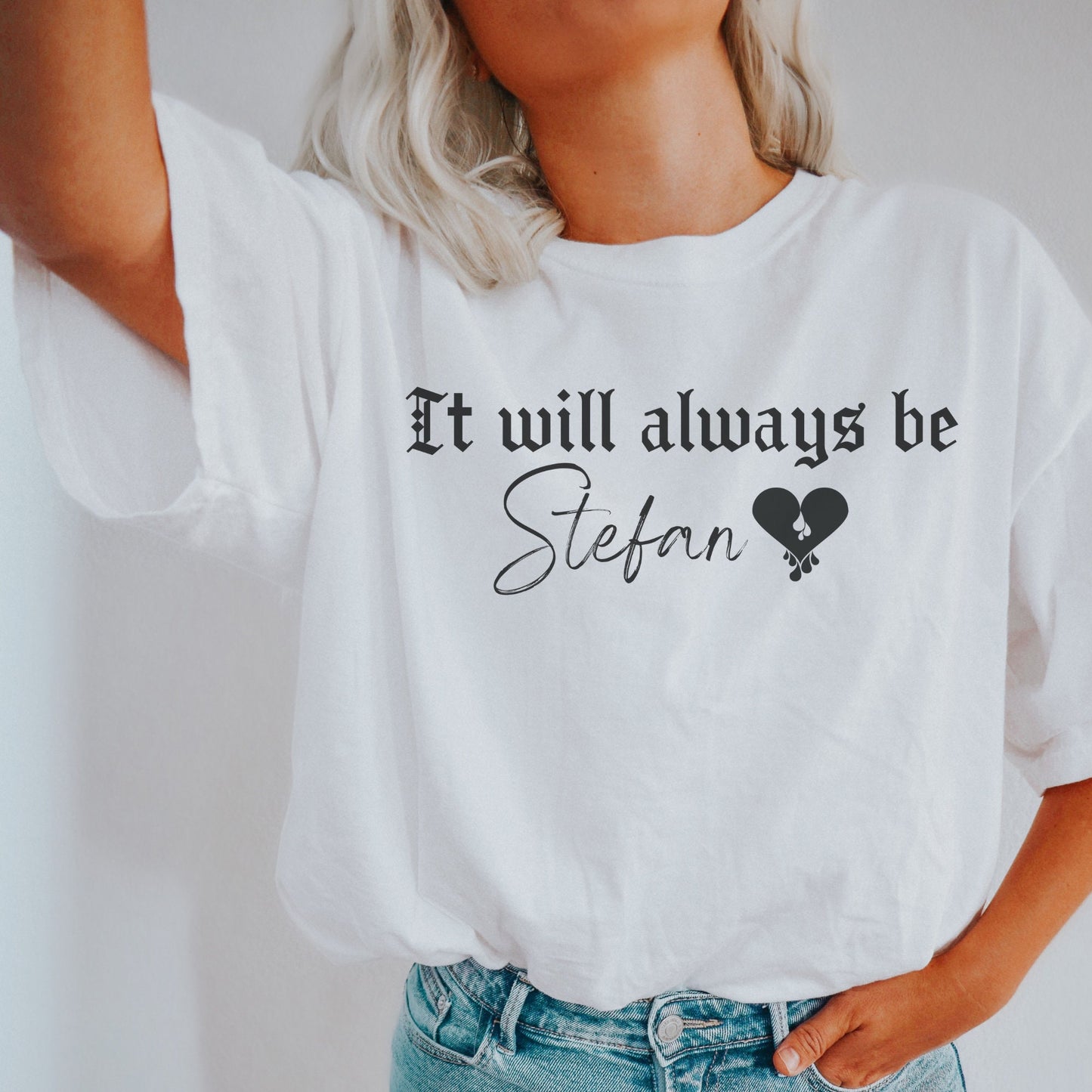 Stefan Salvatore shirt tvd shirt, TVD fan gift, vampire shirt, The Vampire Diaries shirt, TVD Fan, TVD merch, It will always be Stefan shirt