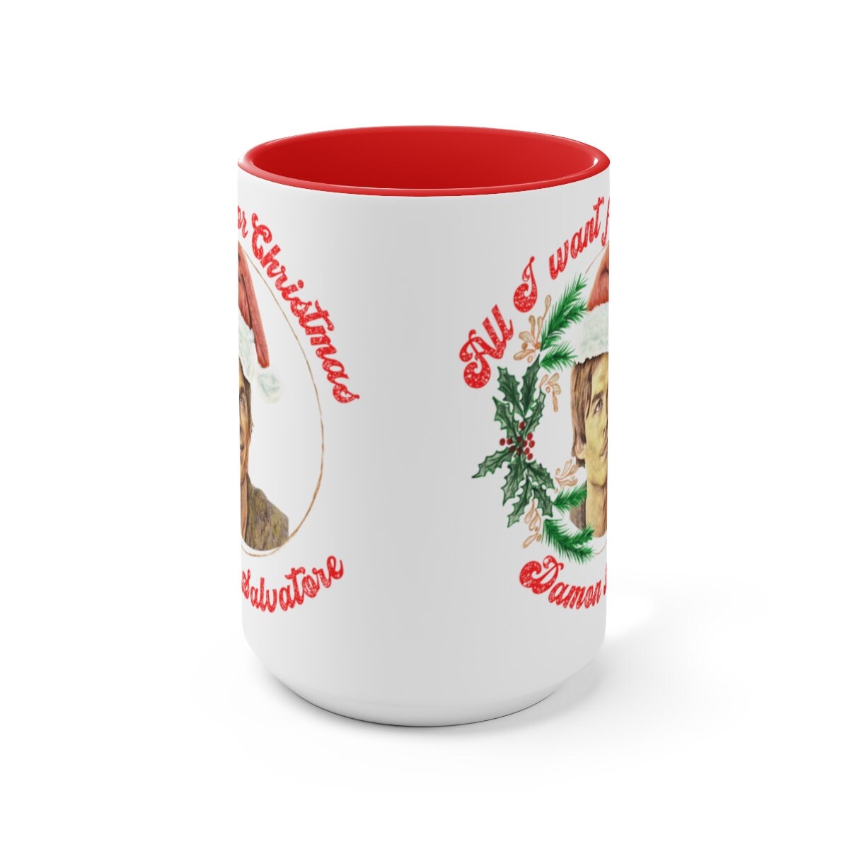 Damon Salvatore Mug, Damon Salvatore Xmas Mug, All I want for Christmas is Damon Salvatore, TVD Fan gift, TVD Mug, Salvatore Brot
