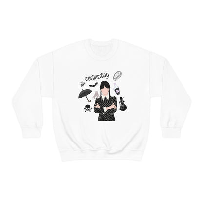 Wednesday Addams Sweatshirt Addams family, Wednesday Adams, Nevermore Academy, Horror merch, Halloween lover