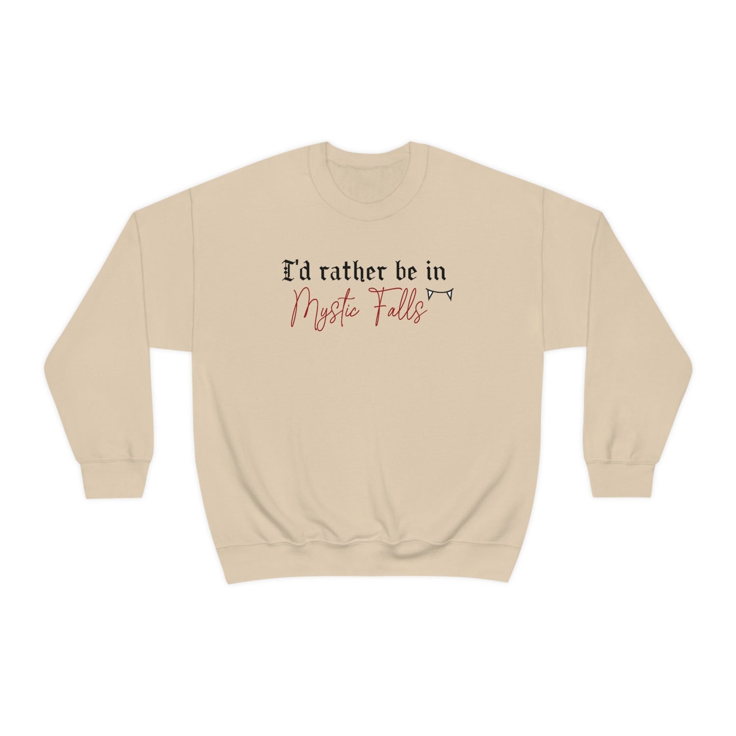 I'd rather be in Mystic Falls Sweatshirt, TVD Sweatshirt, Mystic Fall Sweatshirt, TVD Fan gift, Salvatore brothers