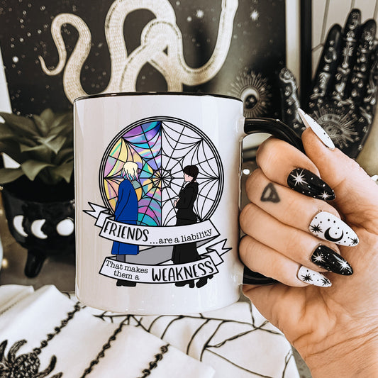 Wednesday Addams Mug, Wednesday Addams, The Addams Family, Halloween Mug, Bestfriend Mug, Enid & Wednesday