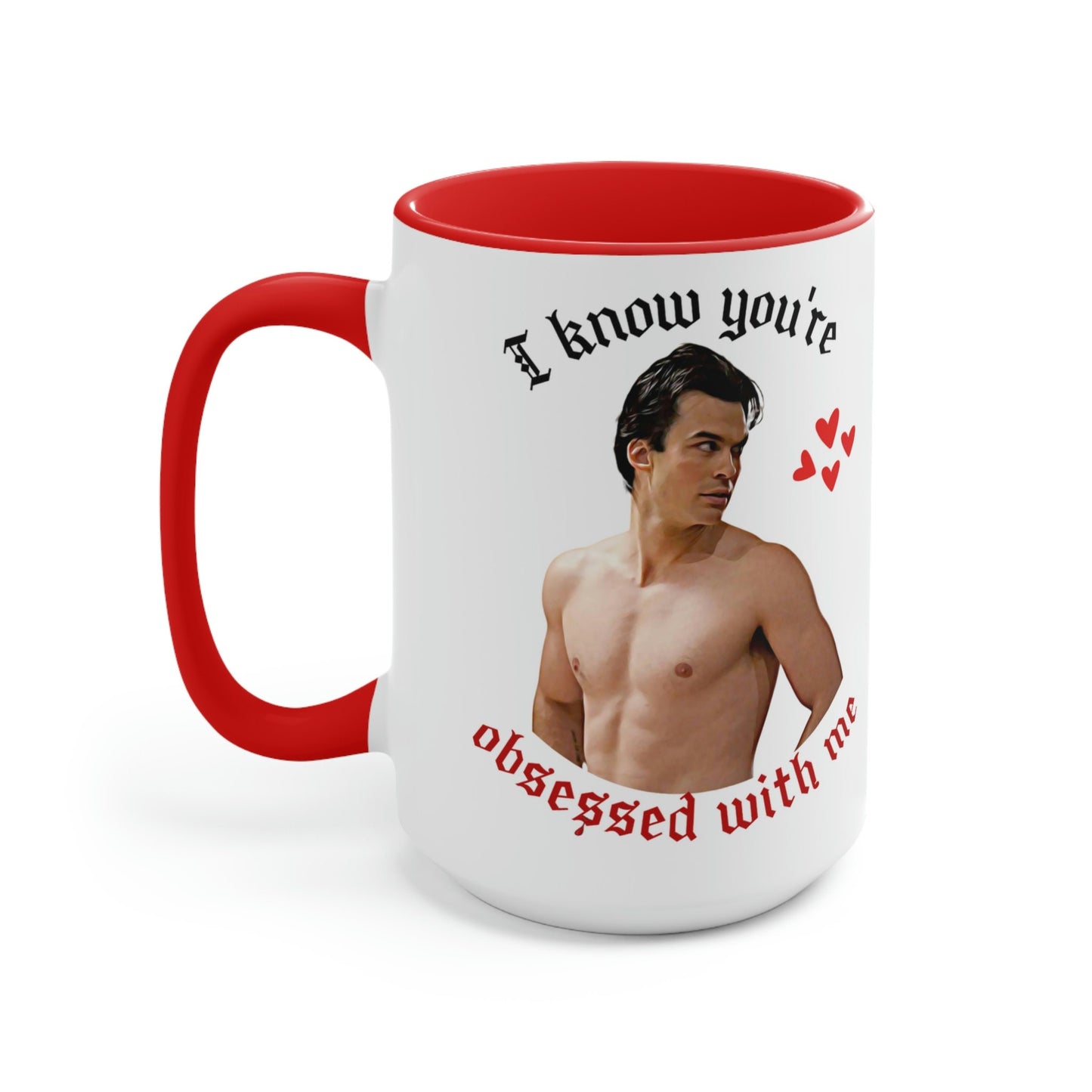 Damon Salvatore Mug, Damon Salvatore Valentine's Day gift, Valentine's Day mug, TVD coffee mug, TVD fan gift, Salvatore brothers