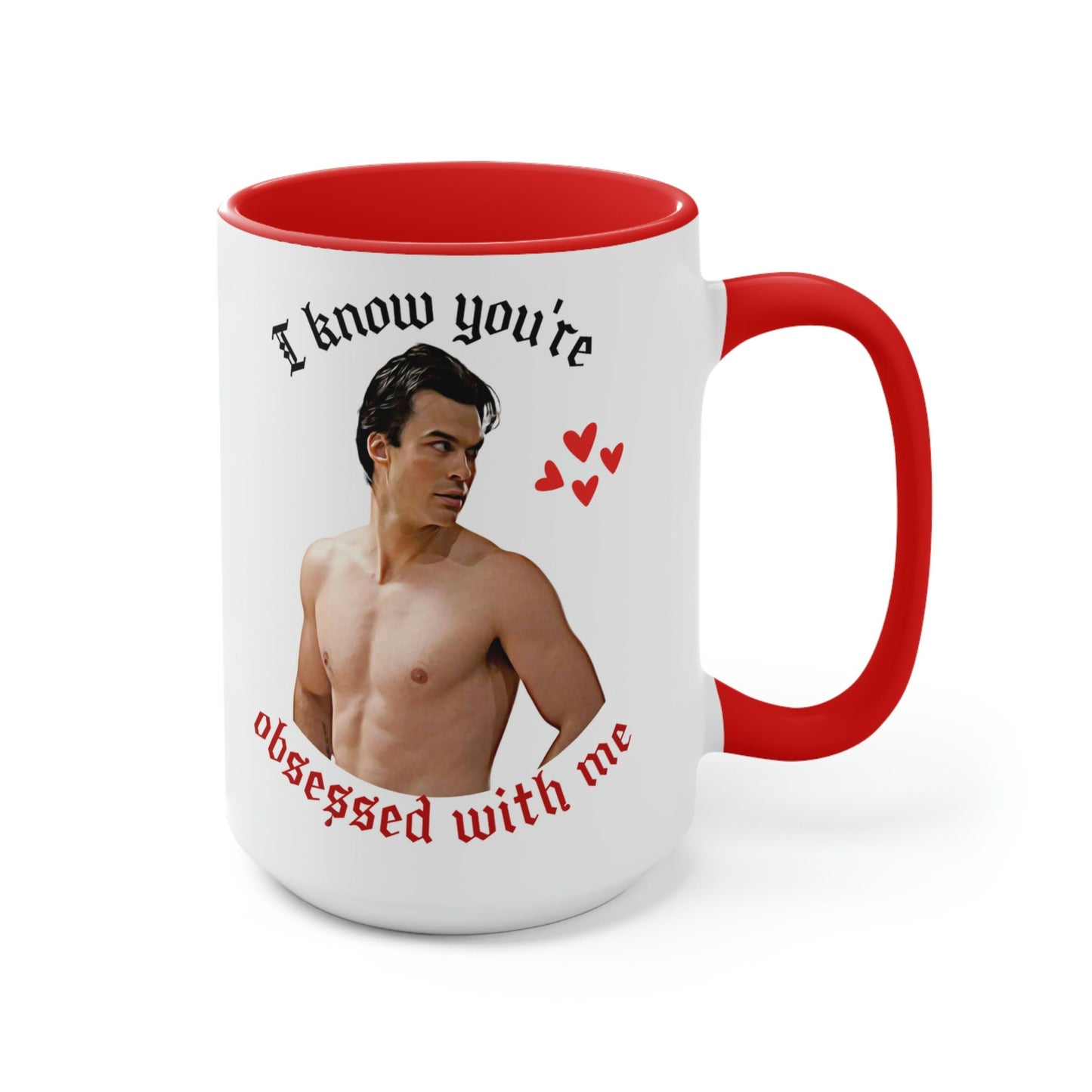 Damon Salvatore Mug, Damon Salvatore Valentine's Day gift, Valentine's Day mug, TVD coffee mug, TVD fan gift, Salvatore brothers