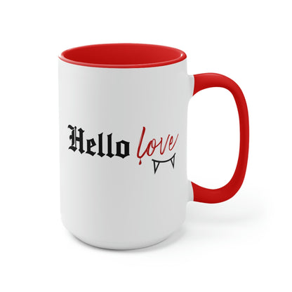 Hello love Mug, Klaus Mikaleson Valentine's Day gift, Valentine's Day mug, TVD coffee mug, TVD fan gift, Klaus Mikaleson mug