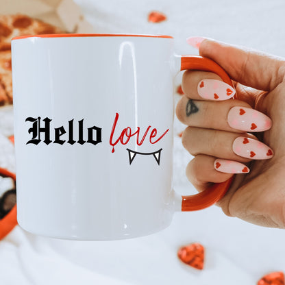 Hello love Mug, Klaus Mikaleson Valentine's Day gift, Valentine's Day mug, TVD coffee mug, TVD fan gift, Klaus Mikaleson mug