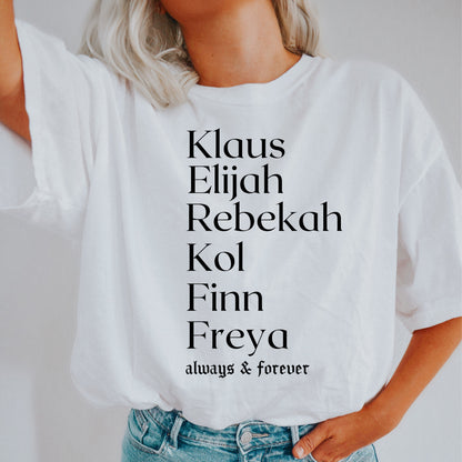 The Original family Tee, Tvd shirt, The Originals shirt, Klaus Mikaleson, Elijah Mikaleson, TVD merch, tvd apparel, The Originals merch