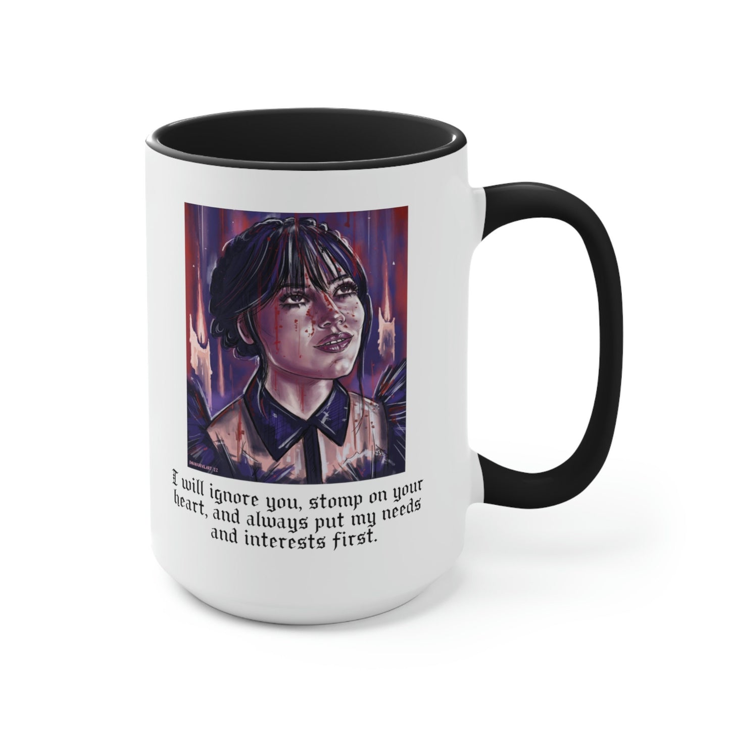 Wednesday Addams Mug, Wednesday Addams, Wednesday Merch, Addams Family,  Nevermore Academy, Horror Mug, Halloween mug