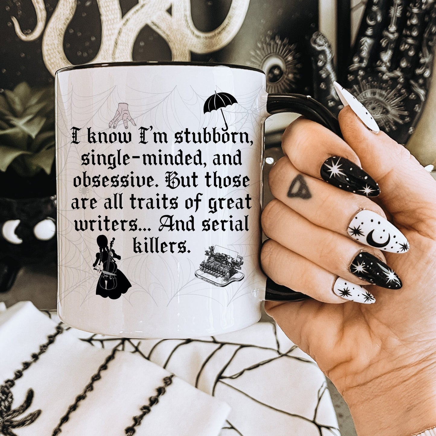 Wednesday Addams Mug, Wednesday Addams, Wednesday Merch, Addams Family,  Nevermore Academy