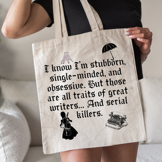 Wednesday Addams tote bag, Nevermore academy, Wednesday Addams tote bag, Goth book bag, Wednesday Addams grocery bag, Horror tote bag