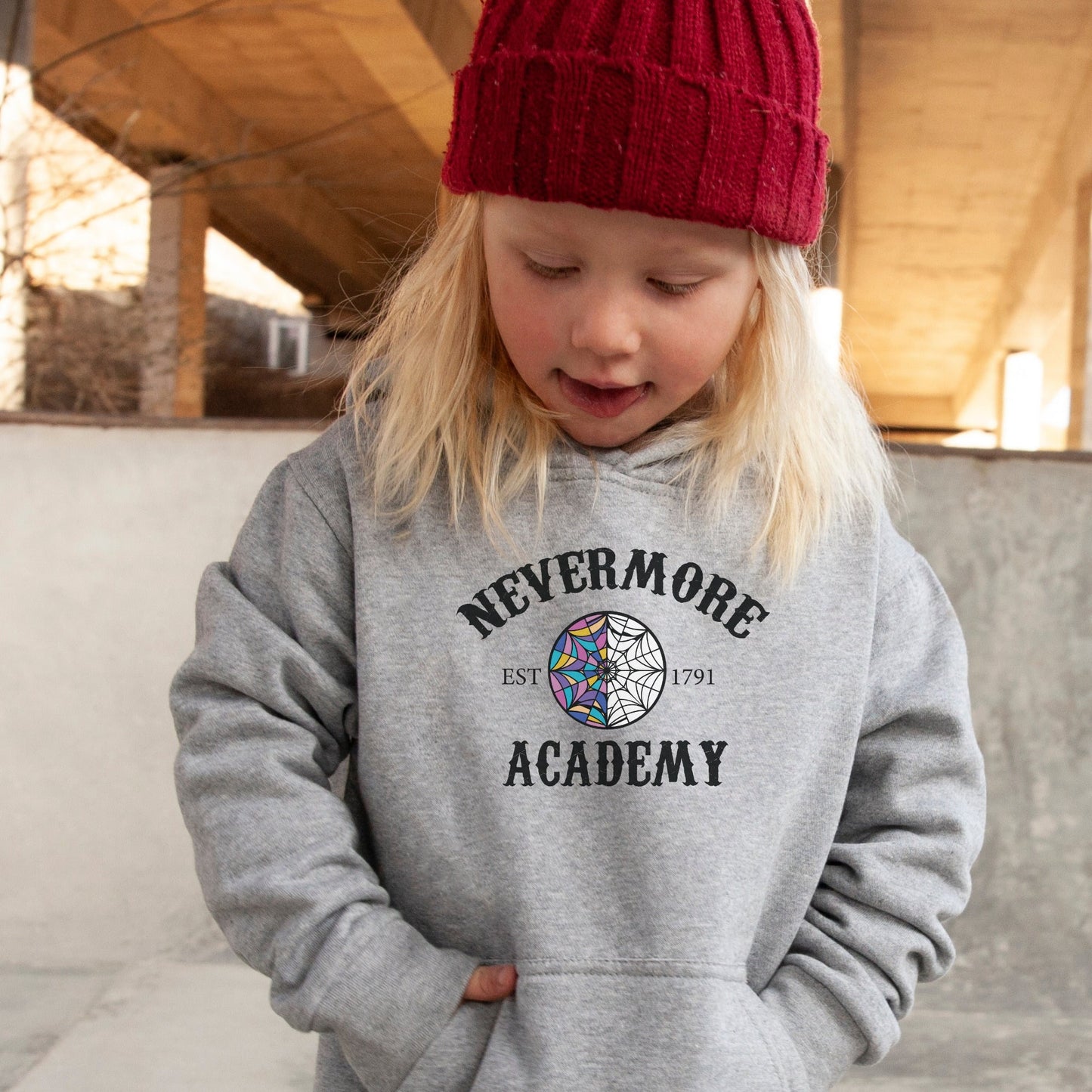 Nevermore Academy Kids Hoodie, Wednesday Addams Kids Hoodie, Wednesday Youth Hoodie, Addams family kids hoodie