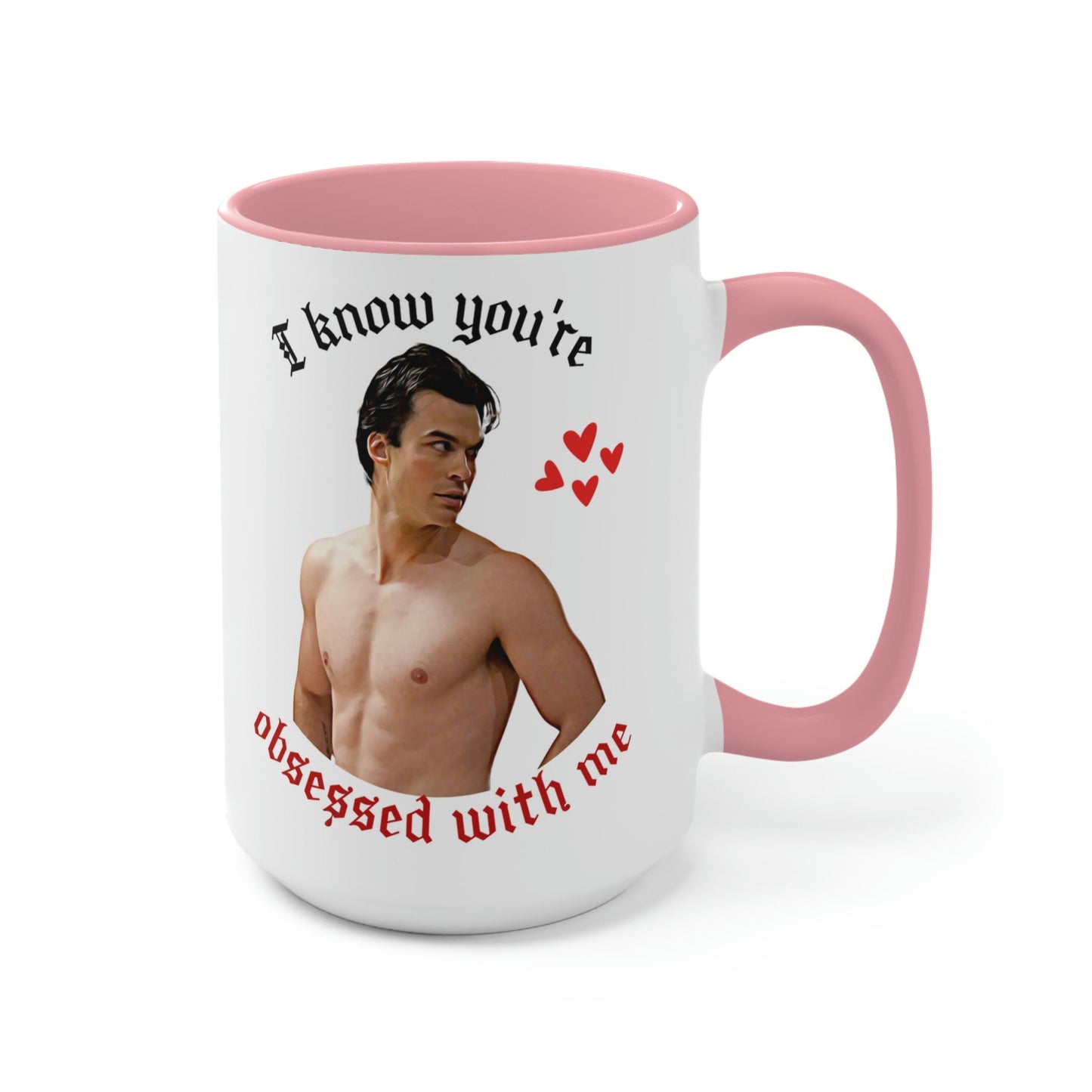 Damon Salvatore Mug, Damon Salvatore Valentine's Day gift, Valentine's Day mug, TVD coffee mug, TVD fan gift, Salvatore brothers