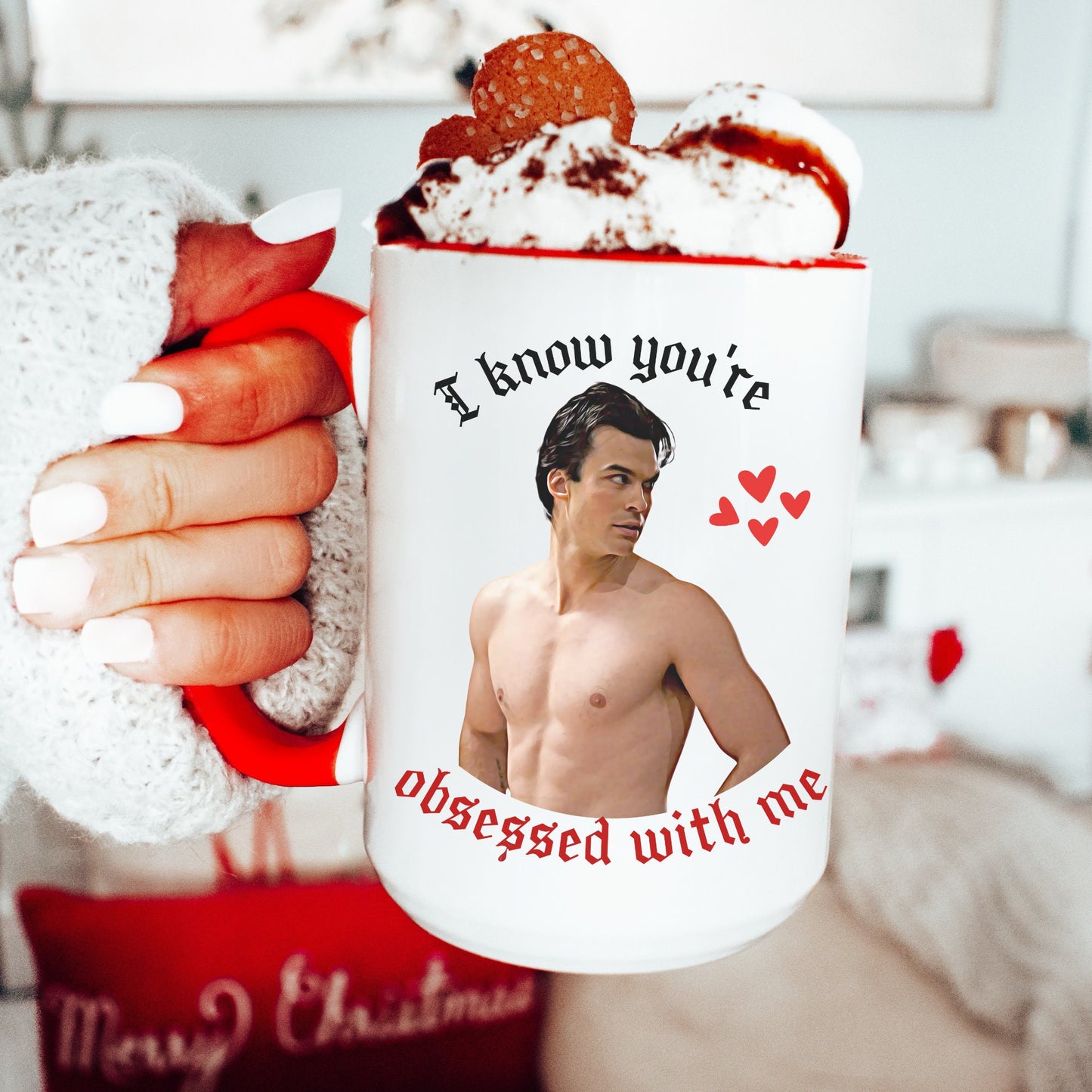 Damon Salvatore Mug, Damon Salvatore Valentine's Day gift, Valentine's Day mug, TVD coffee mug, TVD fan gift, Salvatore brothers