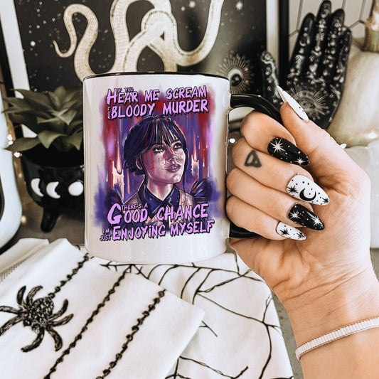 Wednesday Addams Mug, Wednesday Addams, Wednesday Merch, Addams Family, Wednesday Addams tee, Nevermore