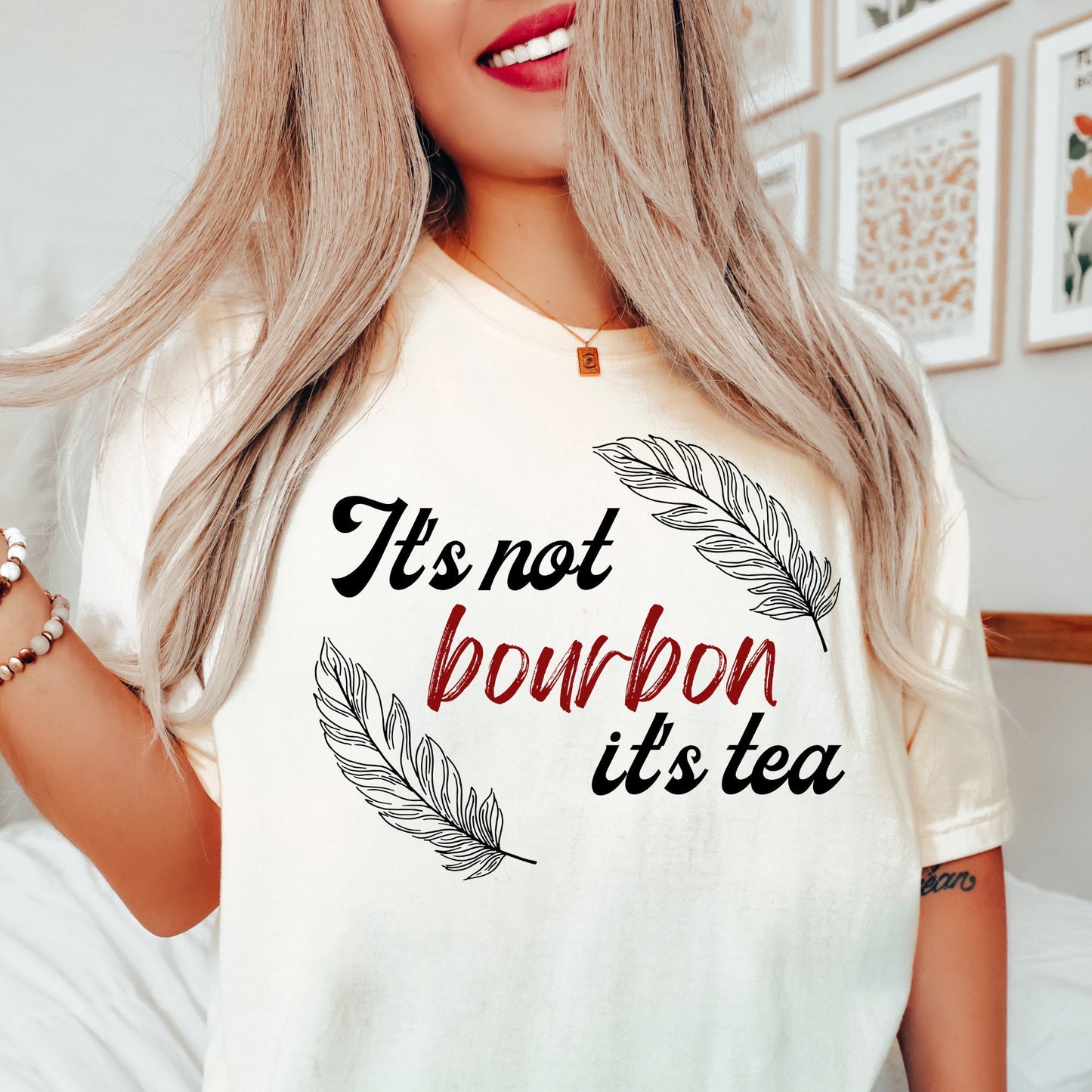 Bonnie Bennett Shirt, TVD Shirt, Tvd apparel, Tvd merch, The vampire diaries, It's not bourbon it's tea