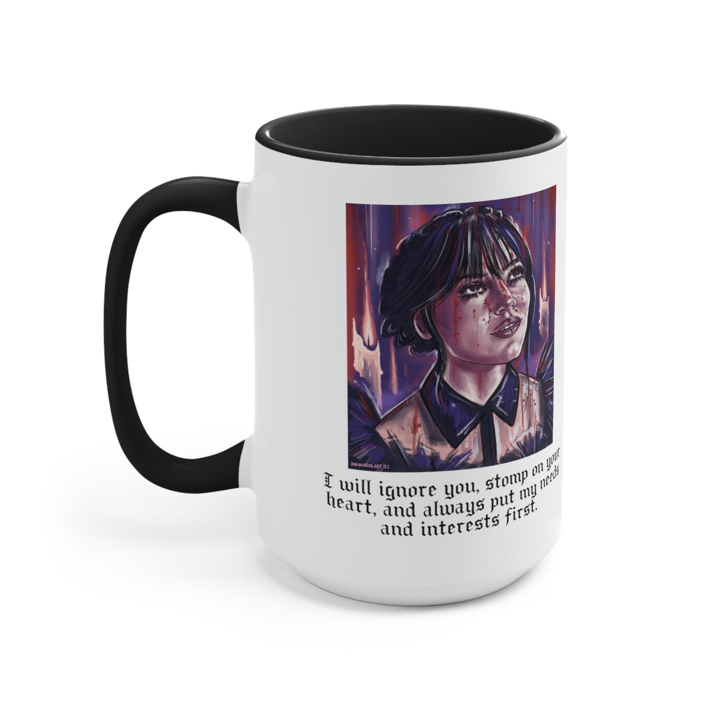 Wednesday Addams Mug, Wednesday Addams, Wednesday Merch, Addams Family,  Nevermore Academy, Horror Mug, Halloween mug