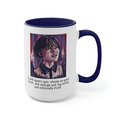 Wednesday Addams Mug, Wednesday Addams, Wednesday Merch, Addams Family,  Nevermore Academy, Horror Mug, Halloween mug