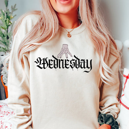 Wednesday Addams Sweatshirt, Wednesday Addams, Horror Sweatshirt, Wednesday Addams merch, Nevermore Academy, Halloween