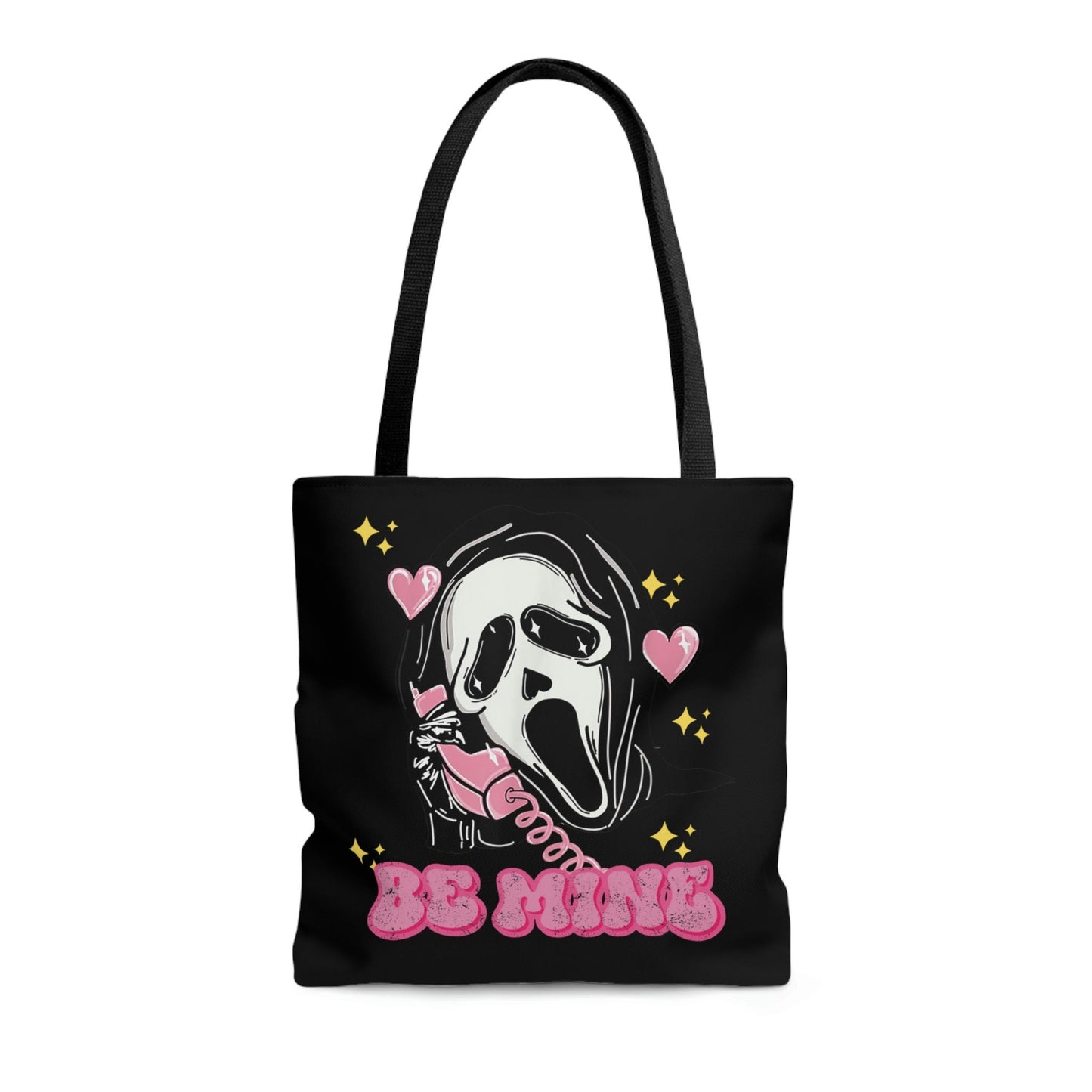 Ghostface tote bag, Gothic book bag, Scream merch, Spooky shopping bag, Horror bag, Horror merch