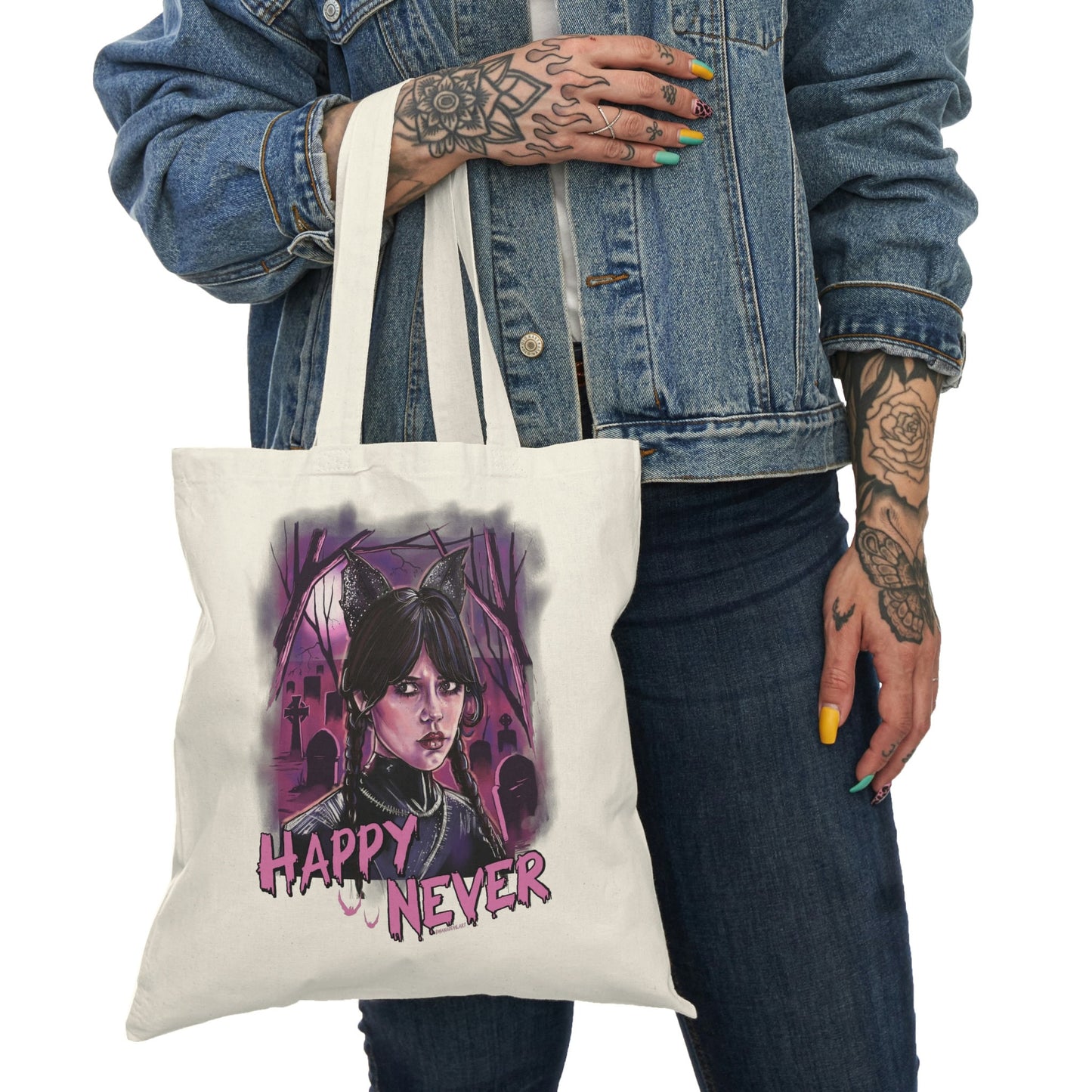 Wednesday Addams tote bag, Nevermore academy, Wednesday Addams tote bag, Goth book bag, Wednesday Addams grocery bag, Horror