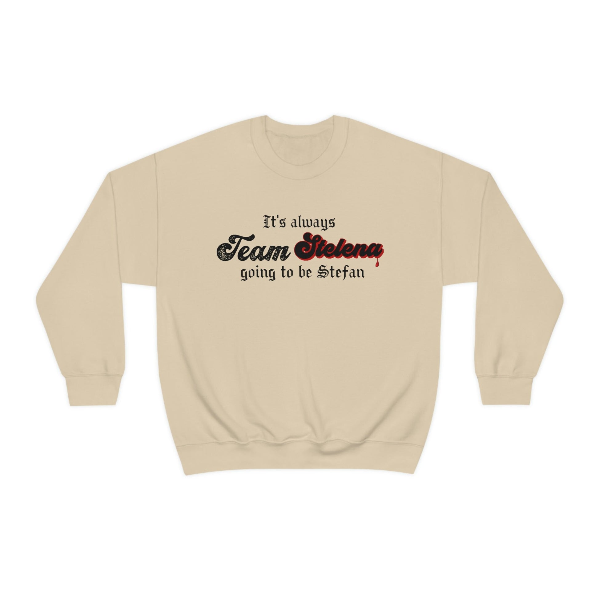 Team Stelena Sweatshirt, TVD sweatshirt, Tvd merch, TVD apparel, Stefan Salvatore, The Vampire diaries, TVD fan gift S Sand