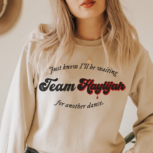 Team Haylijah Sweatshirt, TVD sweatshirt, Tvd merch, TVD apparel, Elijah Mikaleson, The Vampire diaries, TVD fan gift