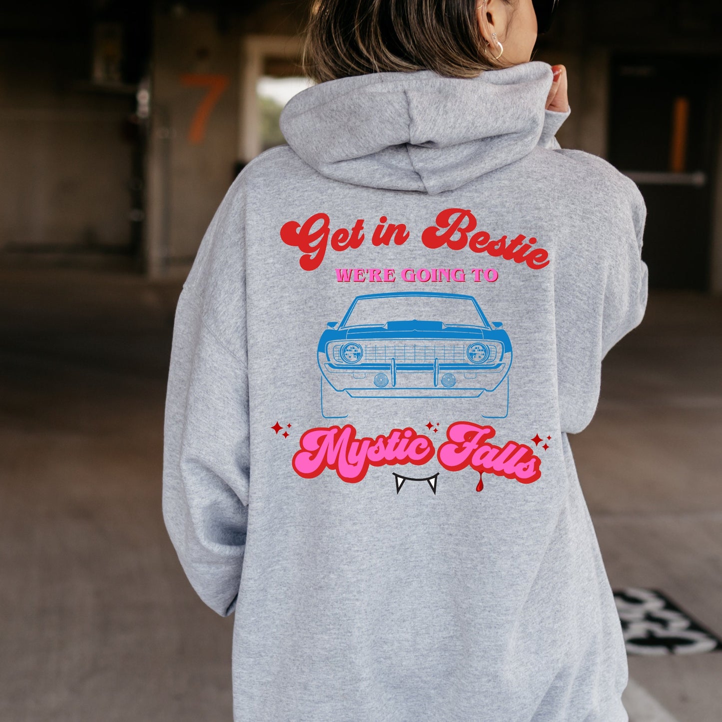 Mystic Falls Hoodie, TVD hoodie, Salvatore brothers, TVD apparel, tvd merch, tvd fan gift, The Vampire diaries, Tvd gift
