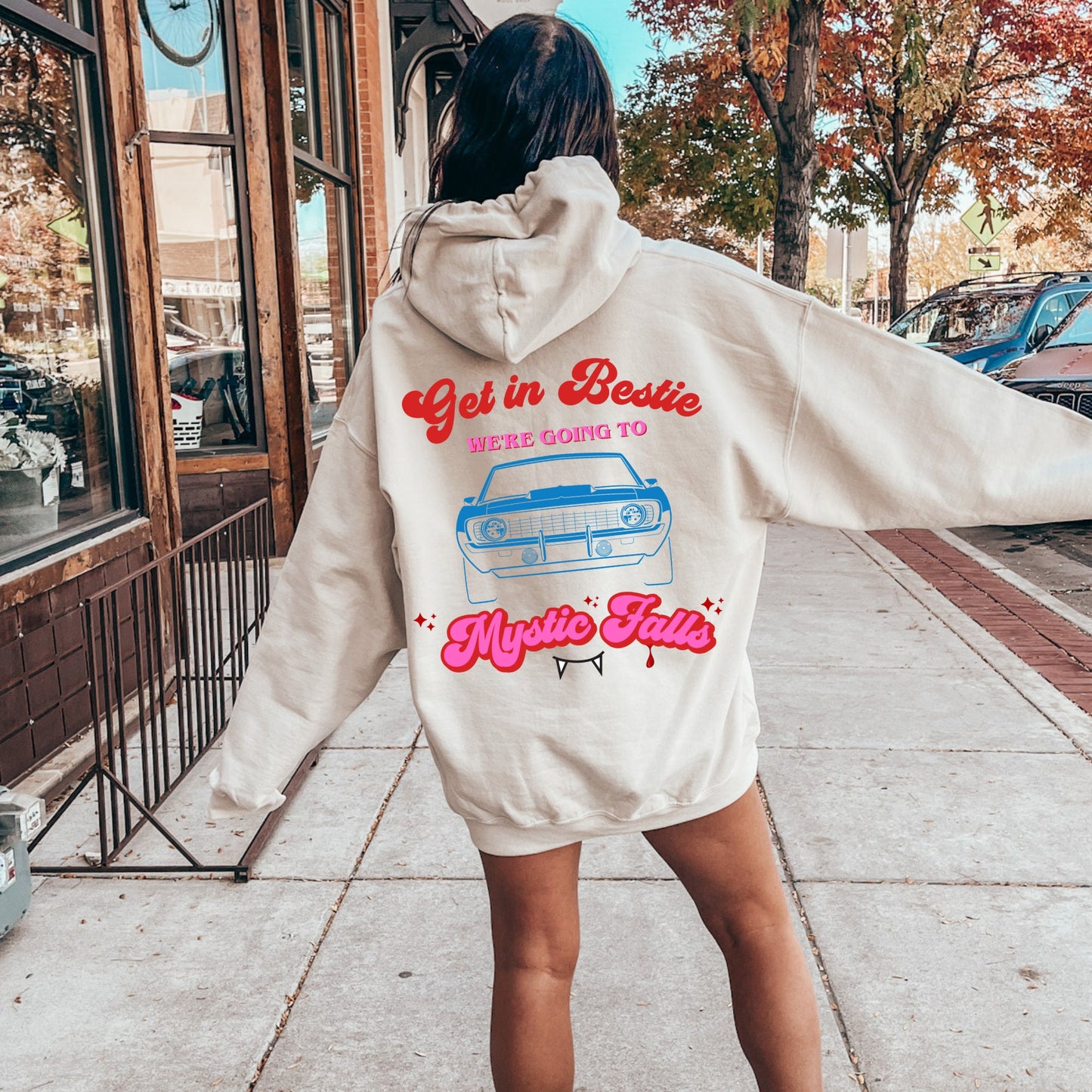 Mystic Falls Hoodie, TVD hoodie, Salvatore brothers, TVD apparel, tvd merch, tvd fan gift, The Vampire diaries, Tvd gift