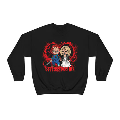 Horror Valentine's Day Sweatshirt, Chucky Sweatshirt, Horror Hoodie, Horror merch, Halloween Sweatshirt, Bride of Chucky, Child's Play