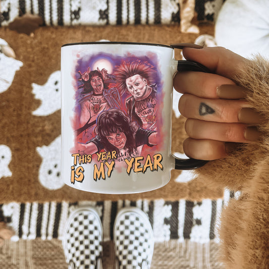 Eddie Munson mug, Horror Mug, Halloween Mug, Stranger Characters, Hawkins mug, Horror aesthetic, Chrissy Wake up