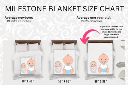 Personalized gothic baby milestone blanket Milestone baby Spooky baby milestone blanket Bat wings baby blanket baby shower gift