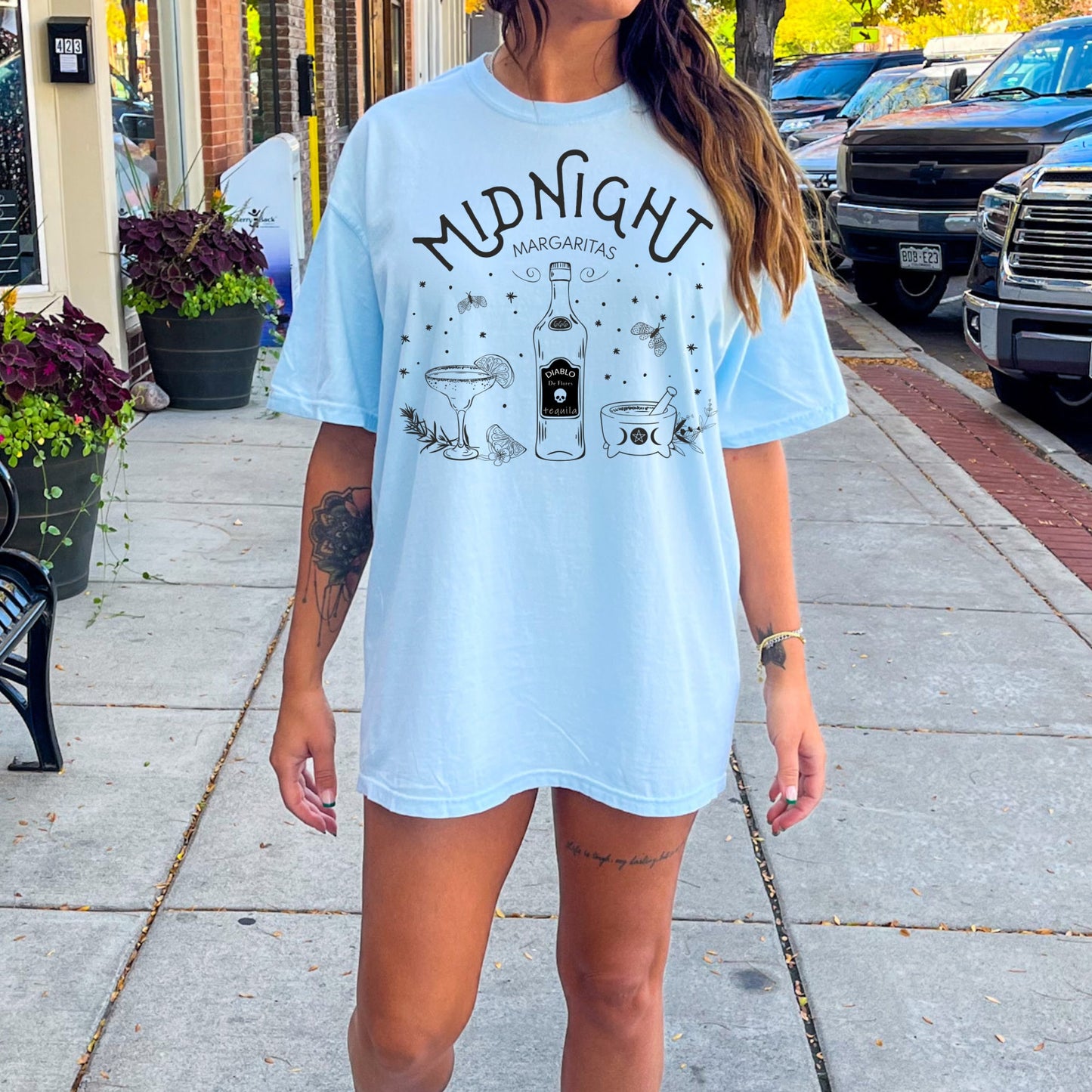 Midnight Margaritas Shirt, Witchy Halloween Shirt, Practical Magic Tee, Witch Vibes, Tequila Tee,Halloween Tee, Halloween Witches Shirt