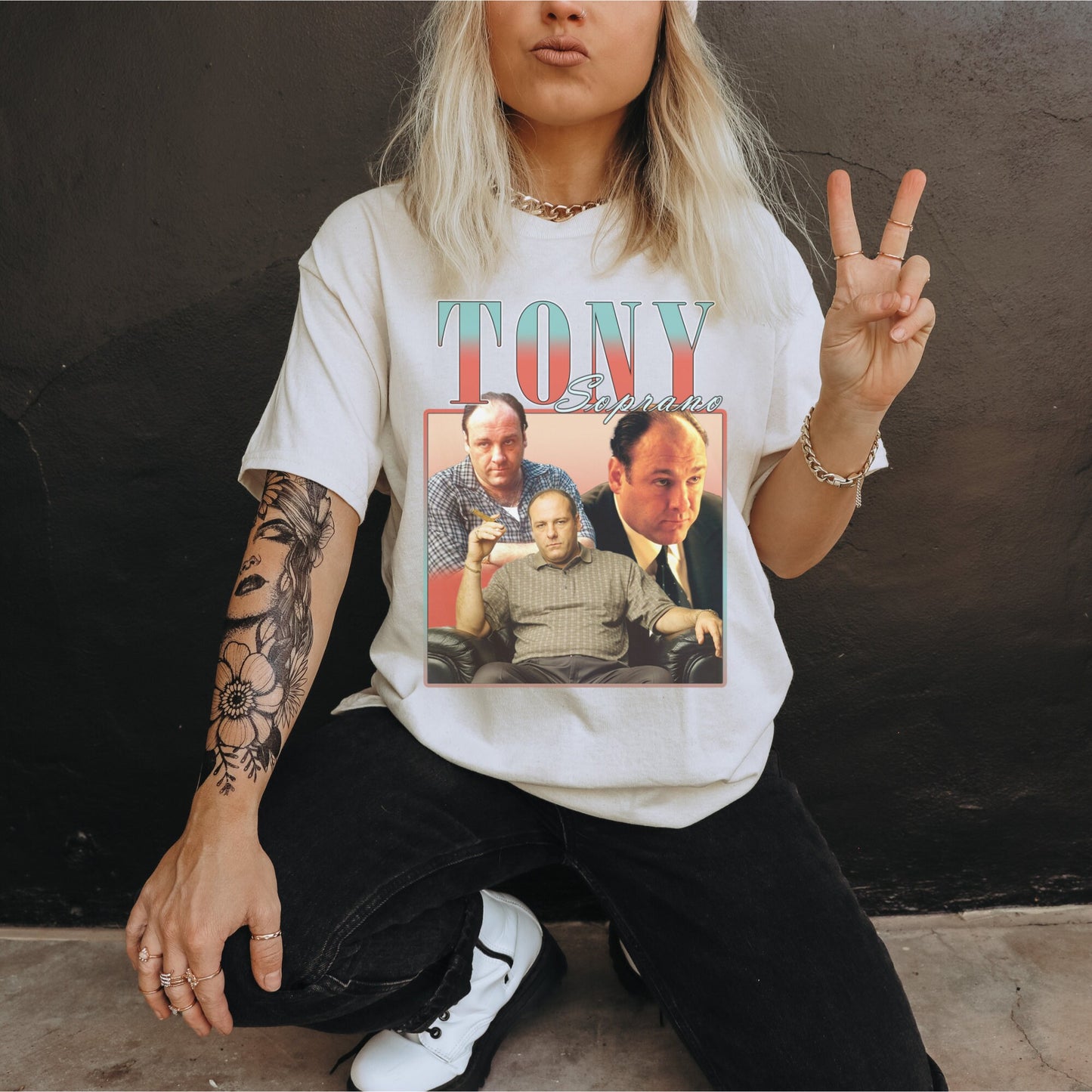 Tony Soprano Vintage T-Shirt, Gift For Women and Man Unisex T-Shirt, Sopranos T-shirt, 90s vintage tee