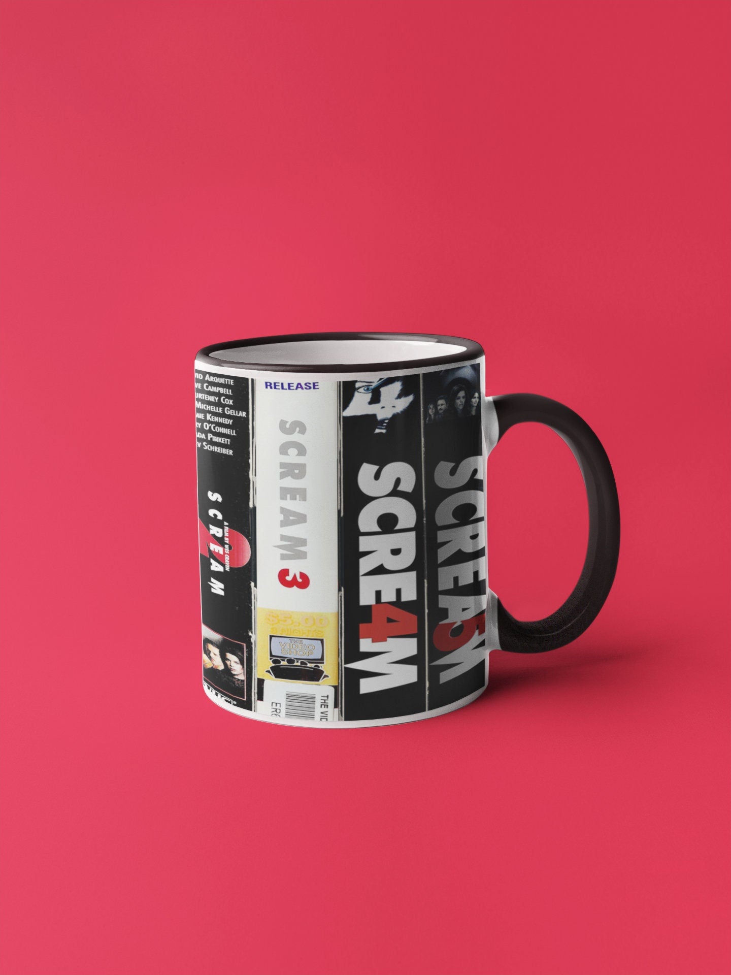 Ghostface Mug, Scream VHS Mug, Woodsboro Horror Club Mug, Scream Mug, Ghostface fan, Scream fan, Horror fan, Horror mug, Halloween Mug