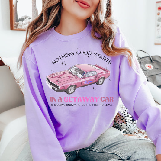 Getaway Car Sweatshirt, TS Sweatshirt, Reputation Sweatshirt, Eras Tour merch, TS merch, Swiftie Sweatshirt, Comfort Colors, Concert Hoodie