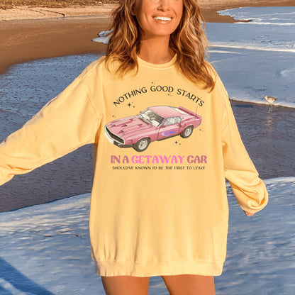 Getaway Car Sweatshirt, TS Sweatshirt, Reputation Sweatshirt, Eras Tour merch, TS merch, Swiftie Sweatshirt, Comfort Colors, Concert Hoodie