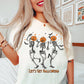 Pumpkin Skeleton shirt, Halloweird, Halloween retro tee, Halloween Skeleton, Fall Halloween shirt, Spooky shirt, Fall oversized tee