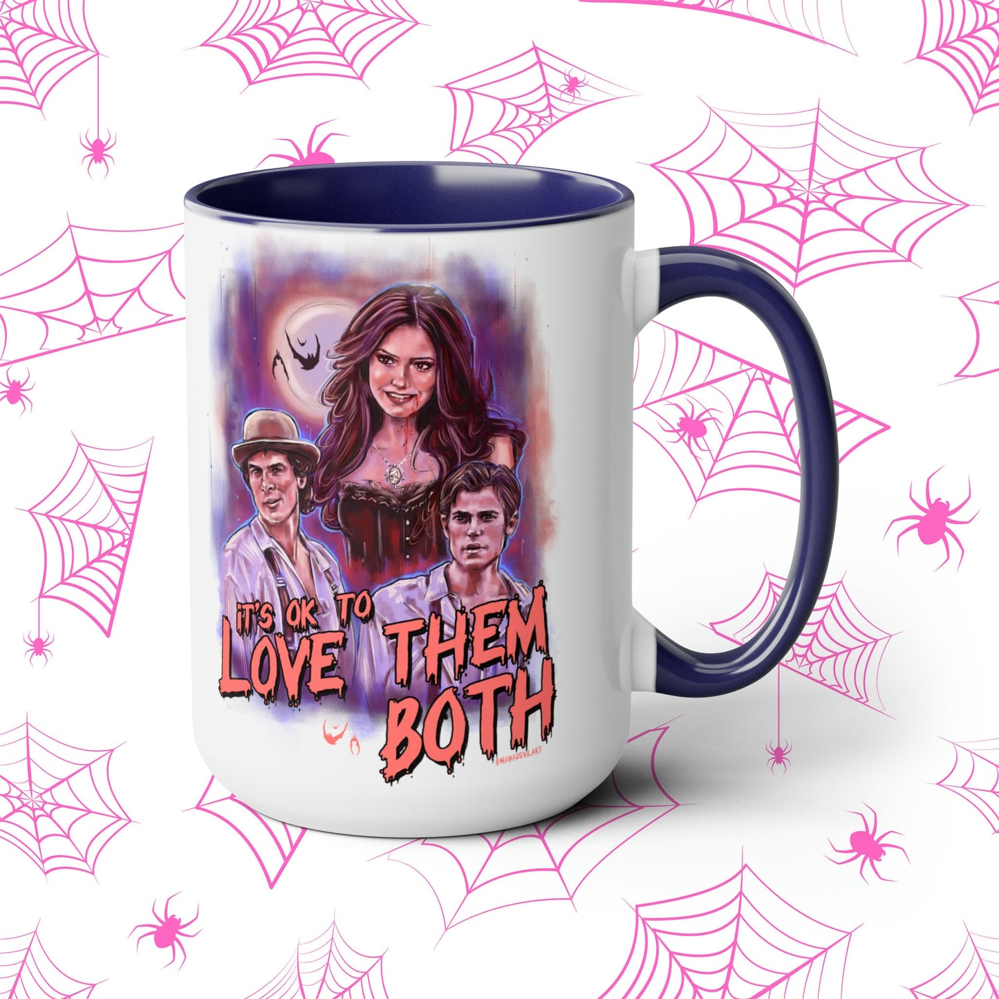 TVD Mug, The Vampire Diaries Mug, Damon Salvatore Mug, Stefan Salvatore Mug, TVD merch, Tvd Gift, Katherine Pierce