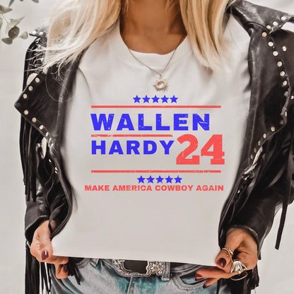 Wallen Hardy Shirt, Wallen for president, Cowboy Wallen, Wallen Shirt, Country music shirt, Western shirt, President shirt, Concert shirt