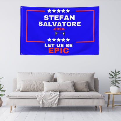 Stefan Salvatore Flag, Stefan Salvatore merch, TVD tapestry, TVD room decor, Tvd dorm flag, Tvd gift, Team Stefan, Funny tvd gift