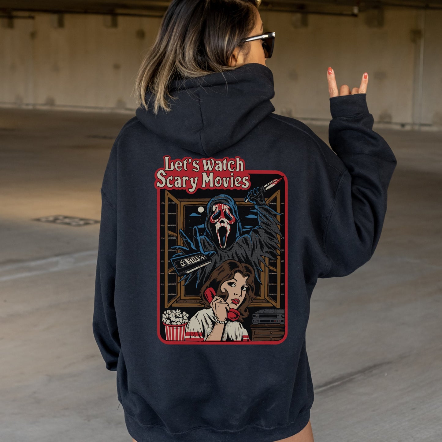 Ghostface Shirt, What's your fav scary movie? Scream Movie Fan, Ghostface Hoodie, 90s Horror Hoodie, 90s slasher fan, Halloween Hoodie