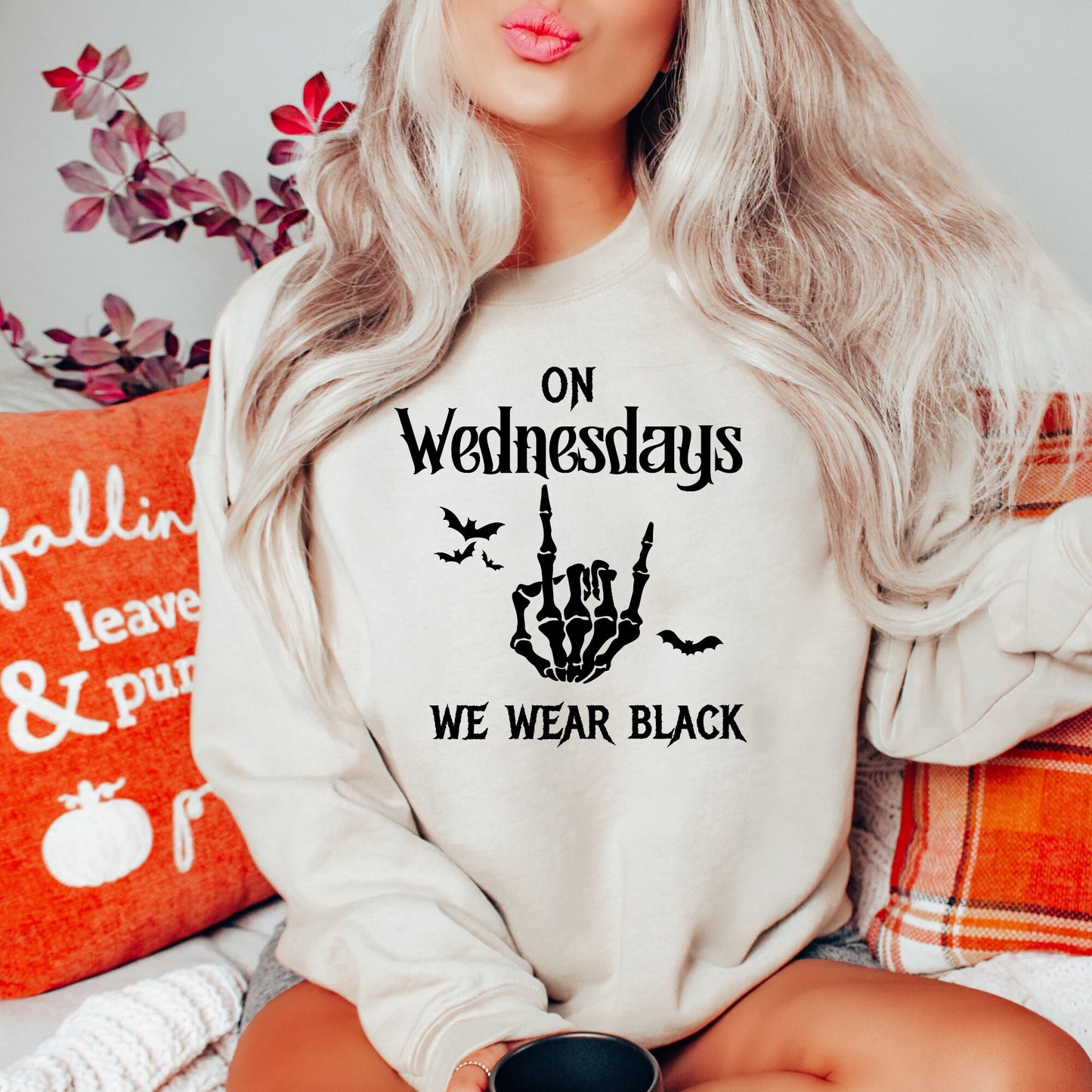 On Wednesdays We Wear Black, Comfort Colors, Halloween Shirt, Spooky Shirt, Spooky tee, Wednesday Addams, Witchy shirt, witch gift