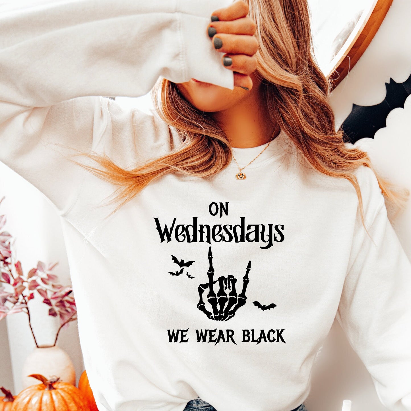 On Wednesdays We Wear Black, Comfort Colors, Halloween Shirt, Spooky Shirt, Spooky tee, Wednesday Addams, Witchy shirt, witch gift